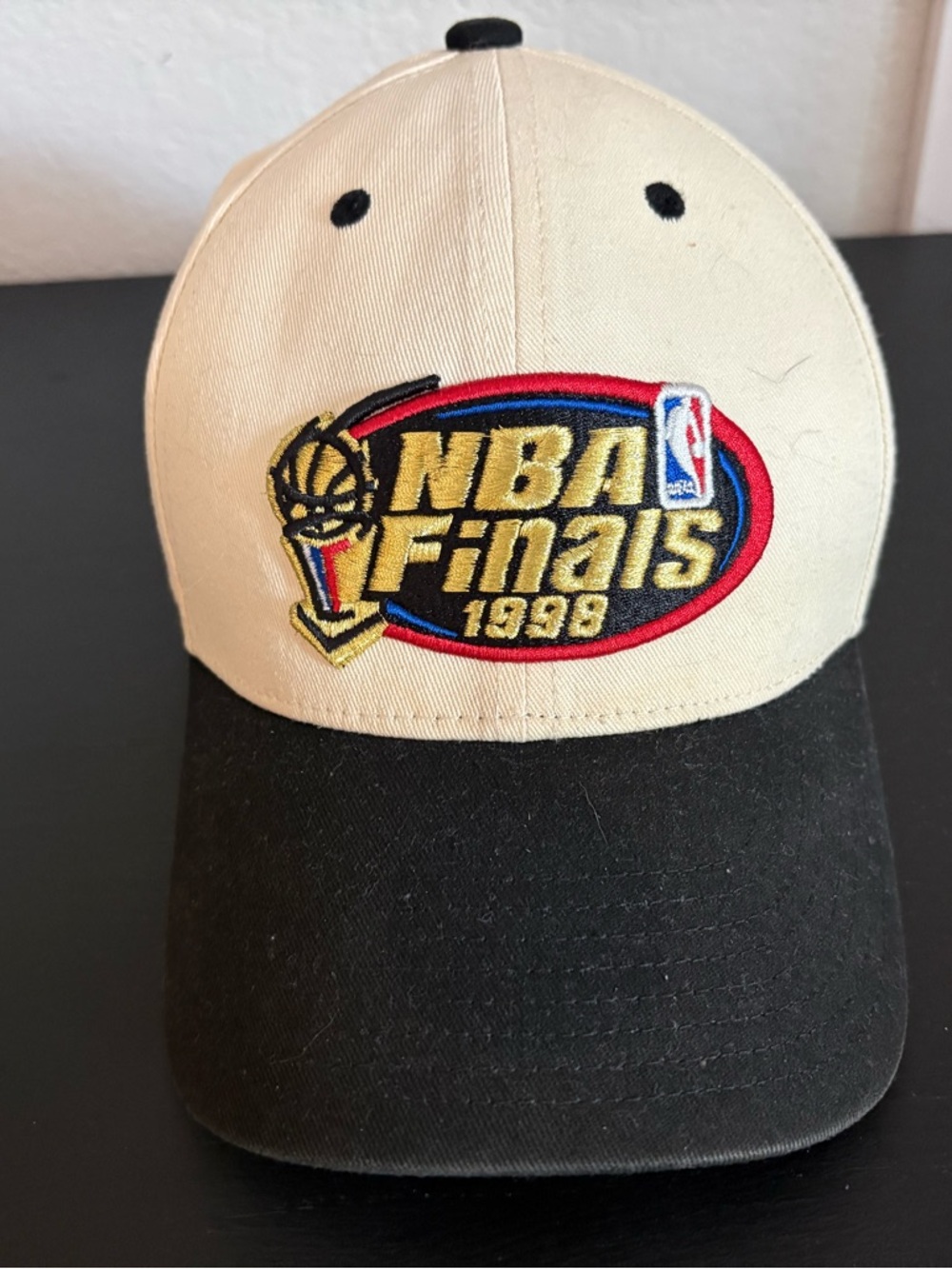 NBA Finals 1998 Beige and Black Baseball Cap